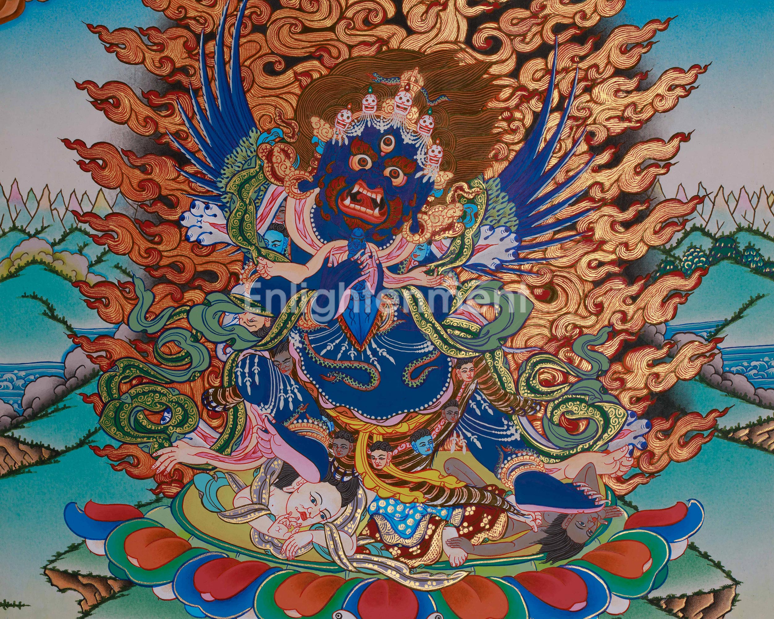 Vajrakilaya Thangka | Fierce Protector and Tantric Deity