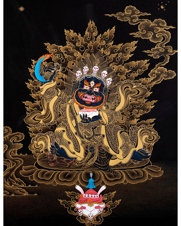 Dorje Bernakchen | The Great Black Cloak | Mahakala Thangka