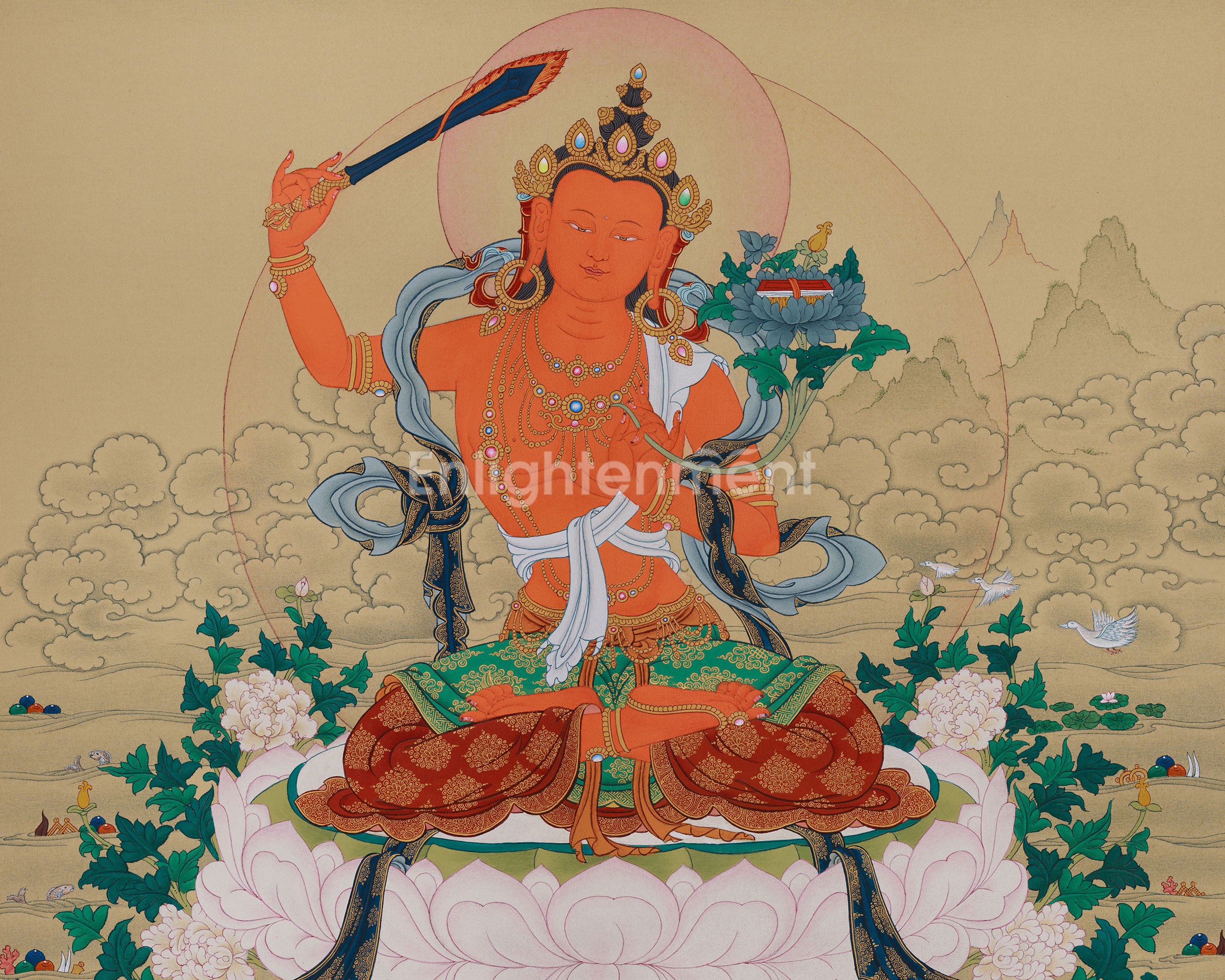 Divine Art Of Manjushri | Bodhisattva of Wisdom | Meditation & Spiritual Altar
