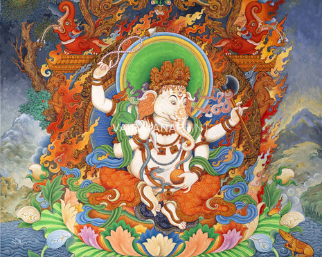 Jai Ganesh, The Elephant Deity | High-Quality Print For Ganesh Chaturthi, Room Decoration