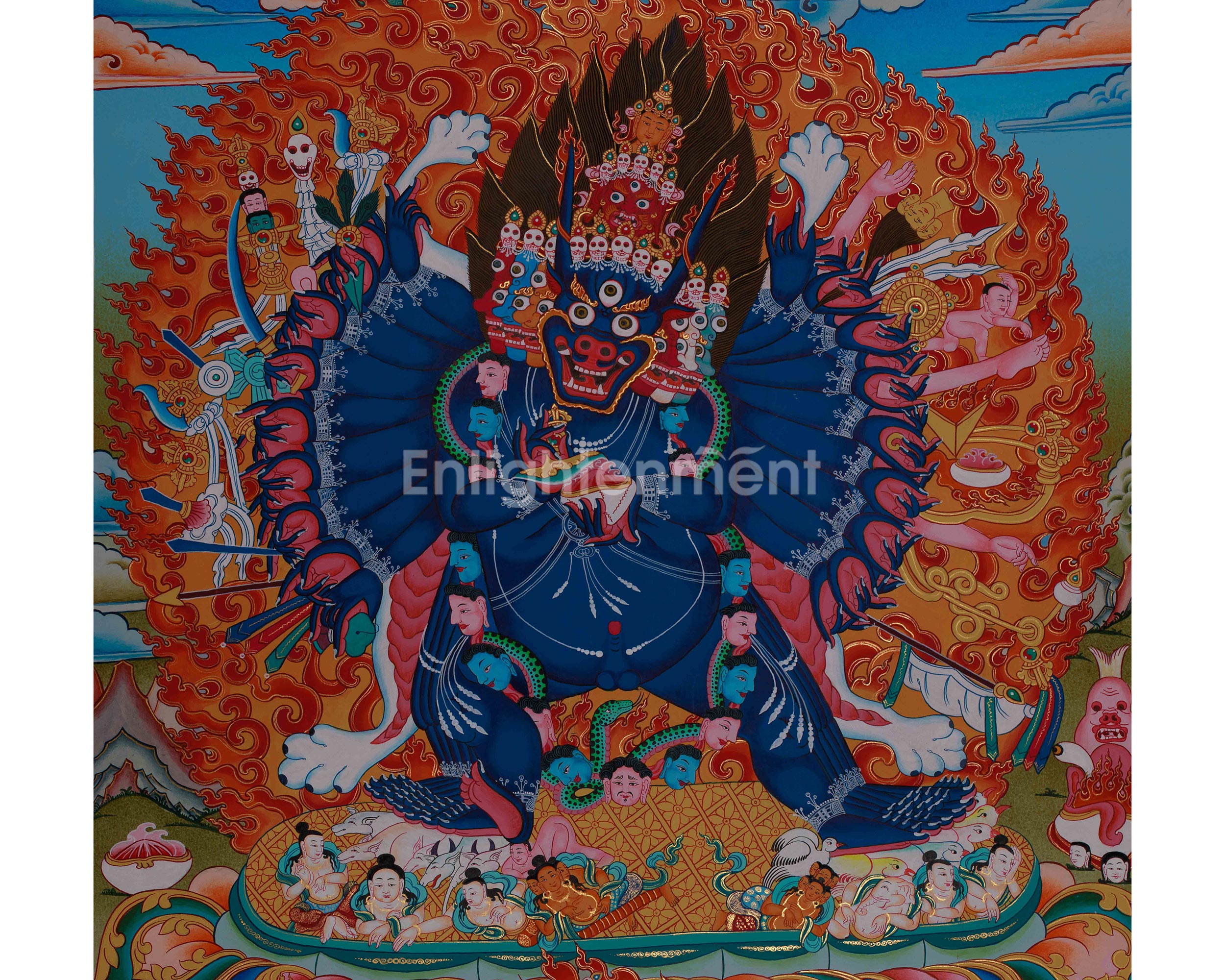 Yamantaka With Other Deities | Yamantaka and Divine Beings in Vajrayana Buddhism