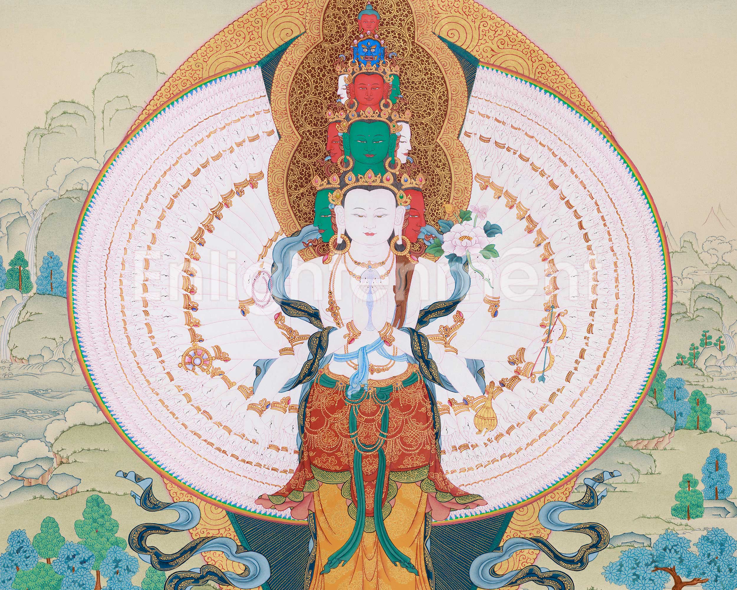 Thousand-Armed Avalokiteshvara Artwork | The Bodhisattva Who Protects and Heals with Infinite Love