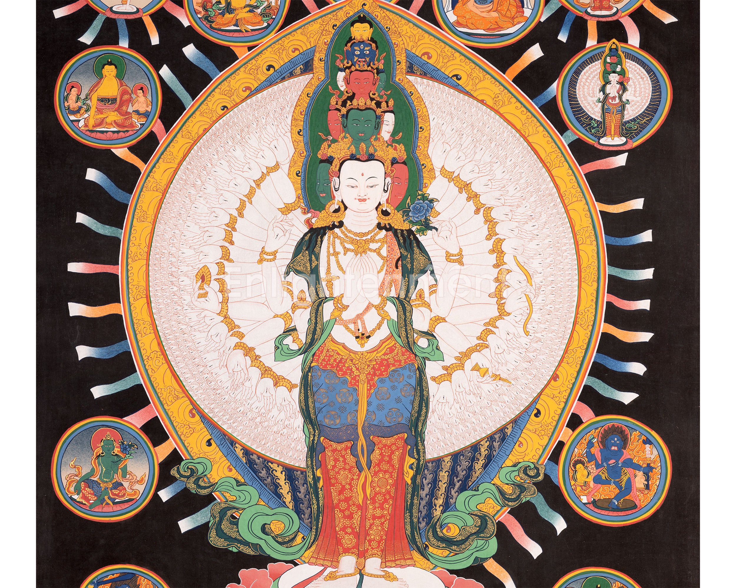 Avalokiteshvara Thangka | Buddhist Painting