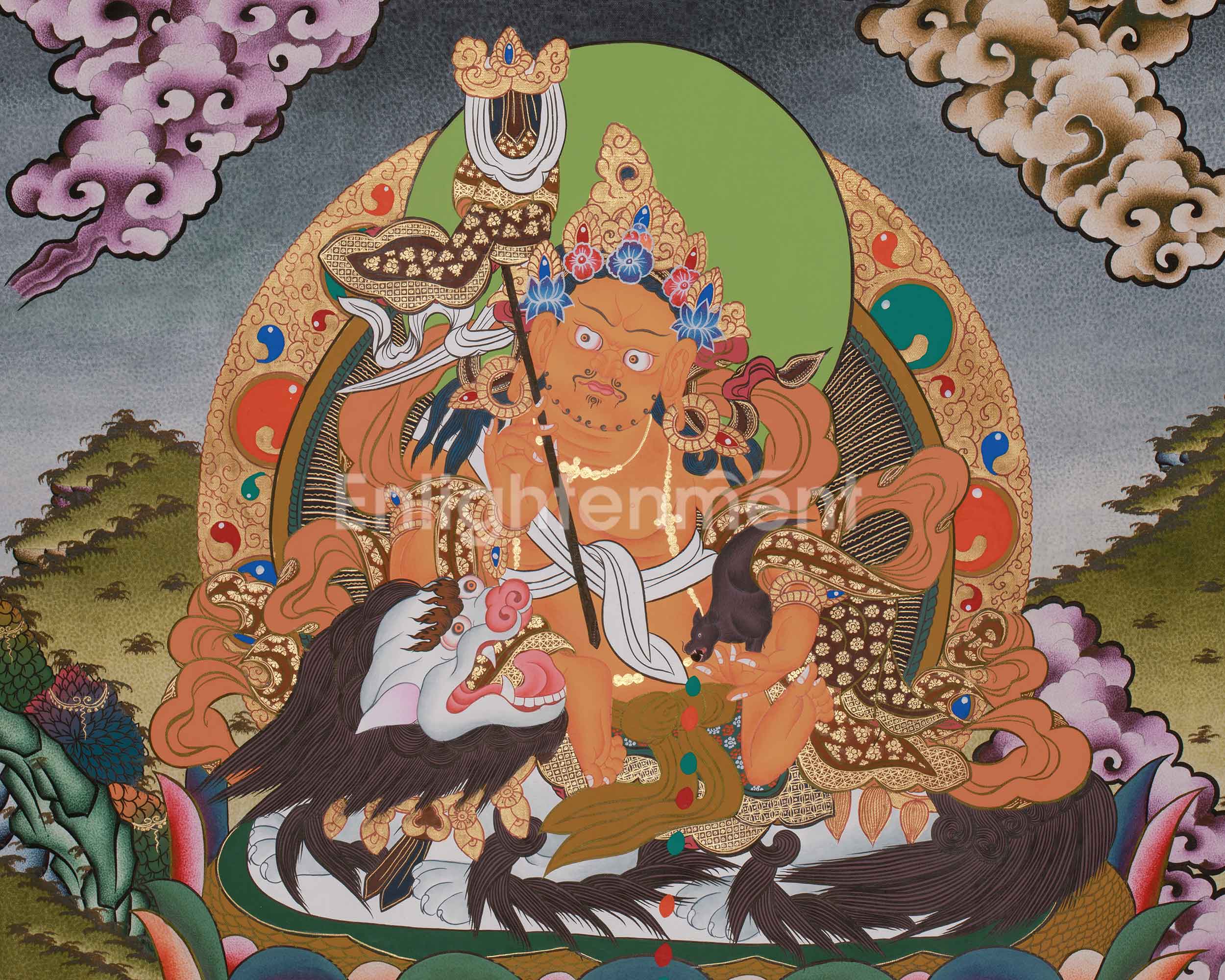 Namtoshe Painting | Buddhist Wealth Deity | Tibetan Buddhism