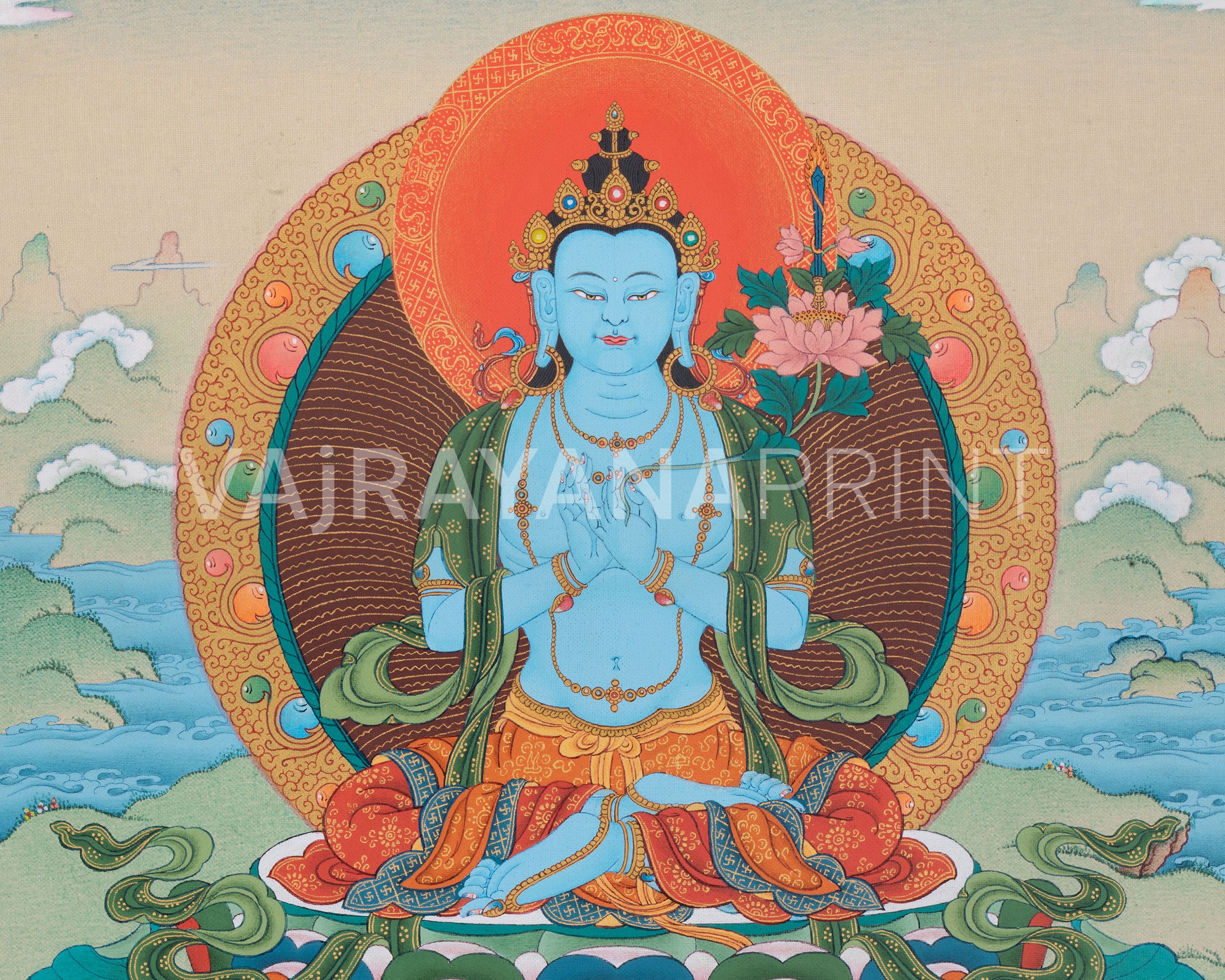 Akasagarbha Print | Bodhisattva of Wisdom and Space