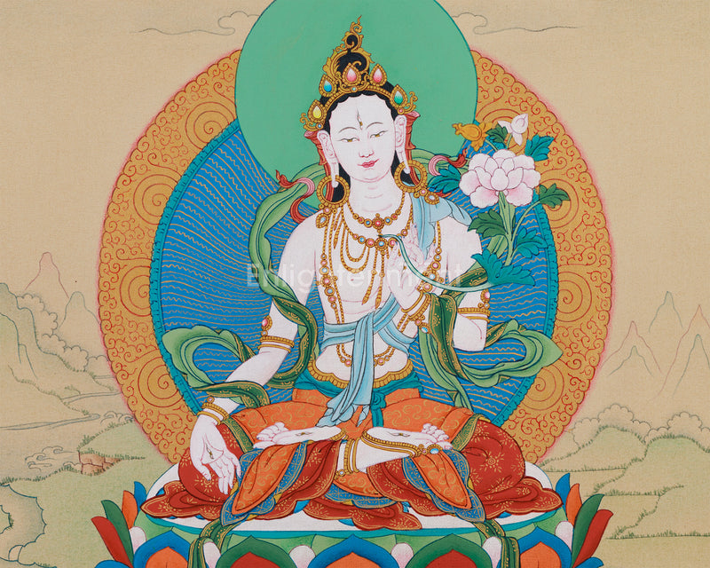 Goddess Tara Meditation Thangka | Protector of Sentient Beings