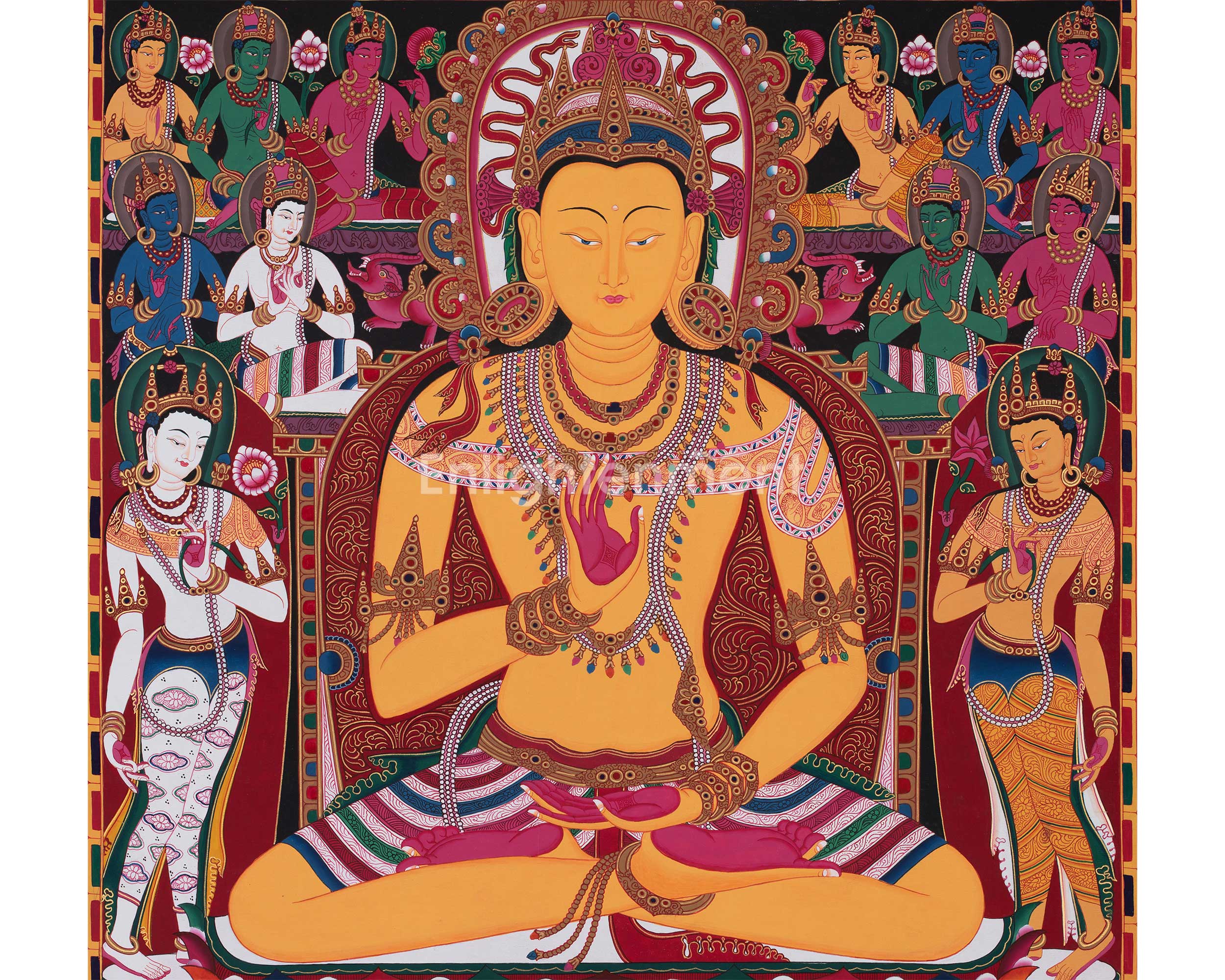 Buddha Amoghasiddhi Thangka | One of the Dhyani Buddhas
