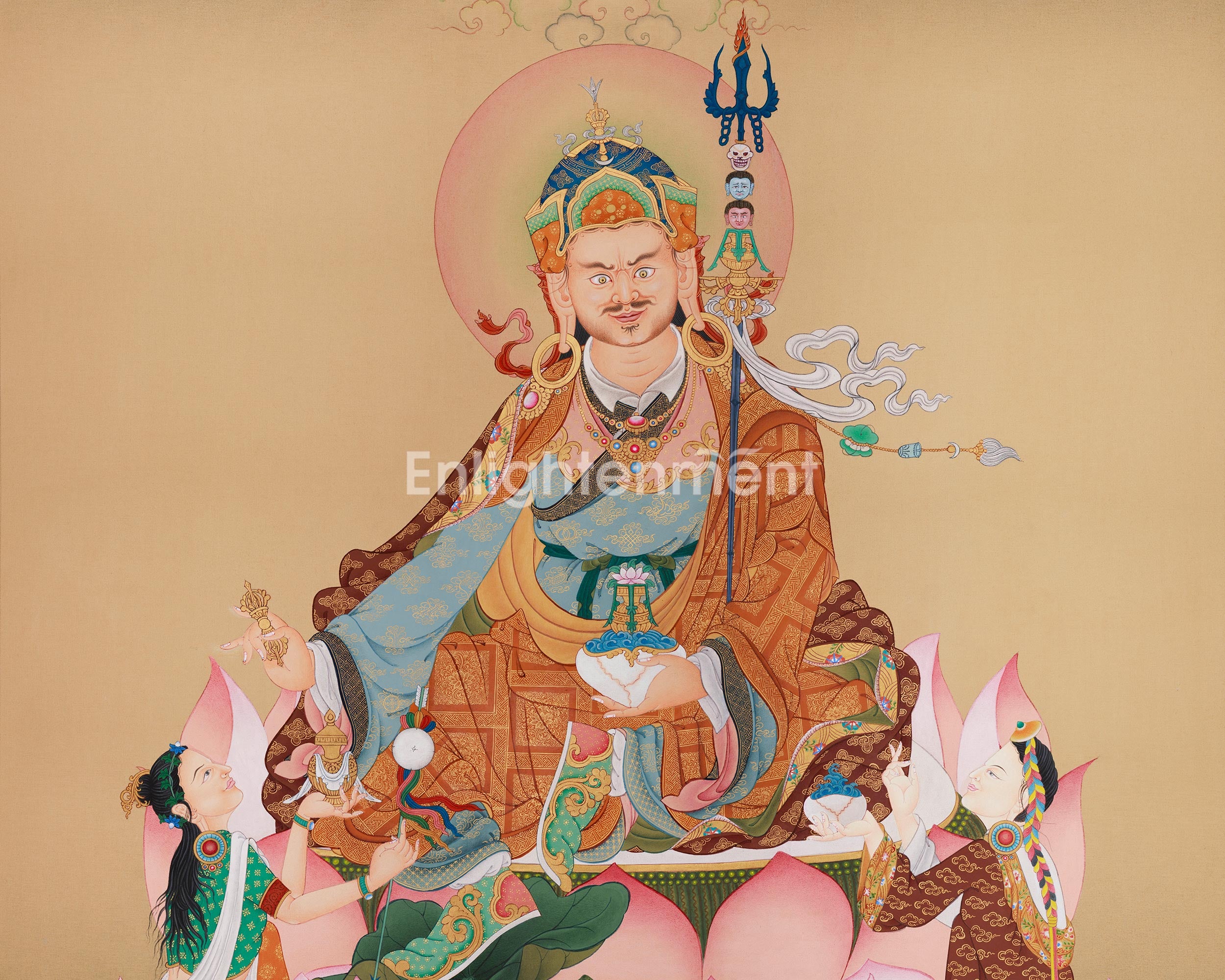 The Divine Union of Guru Rinpoche with Yeshe Tsogyal and Mandarva | Embodying Tantric Wisdom