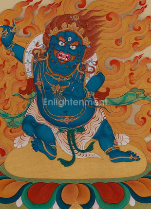 Vajrapani: Shakyamuni’s Protector Thangka | Tibetan Dharmapala