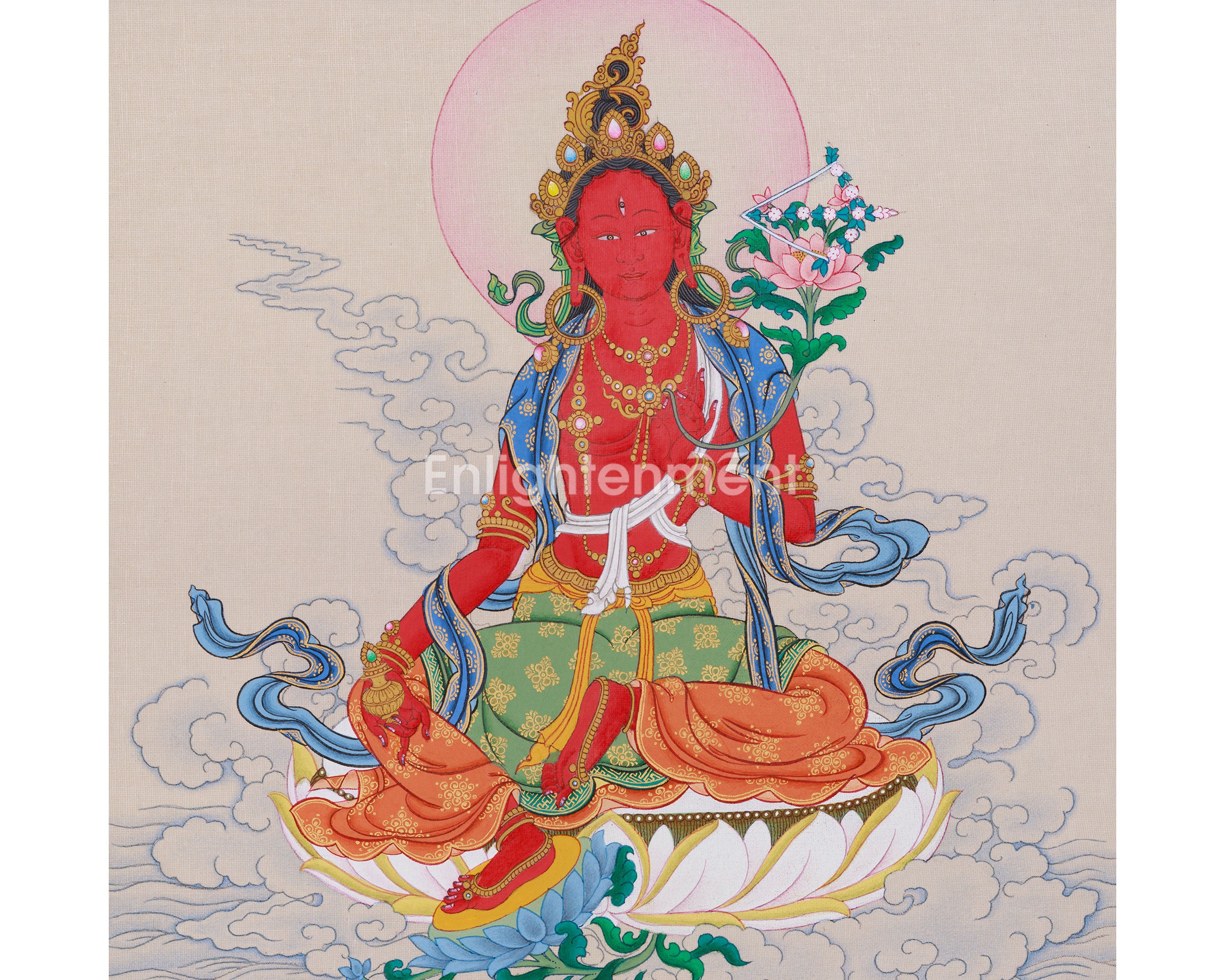 Tantric Goddess Red Tara | Tibetan Dakini of Attraction and Enlightenment