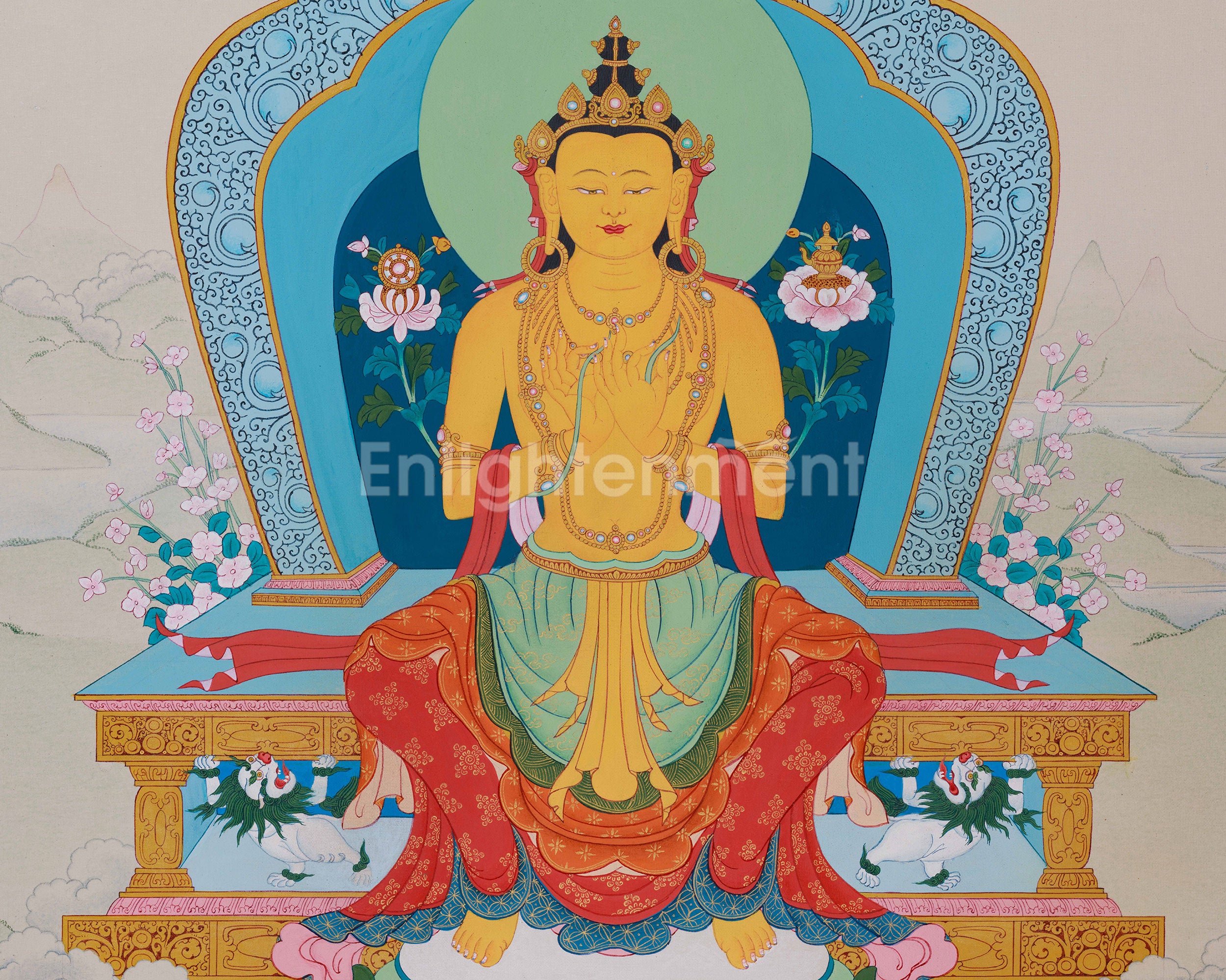 The Buddha of Future, Maitreya Thangka | Buddha of Hope and Enlightenment