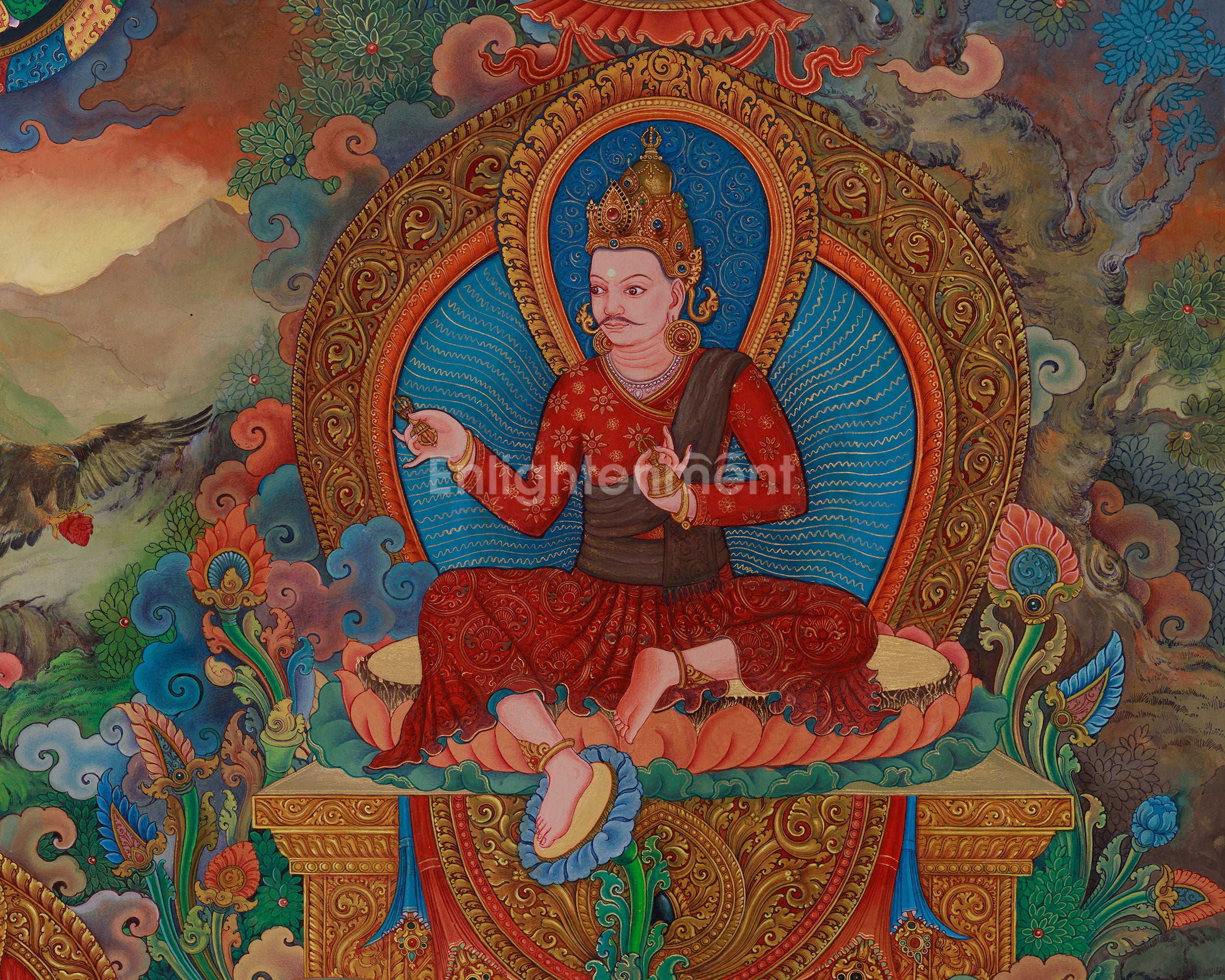 Mahasiddha of Kathmandu Valley, Jamana Gubaju Thangka