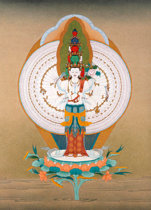1000 Arm Chenrezig | Buddha Of Compassion | Avalokiteshvara Thangka