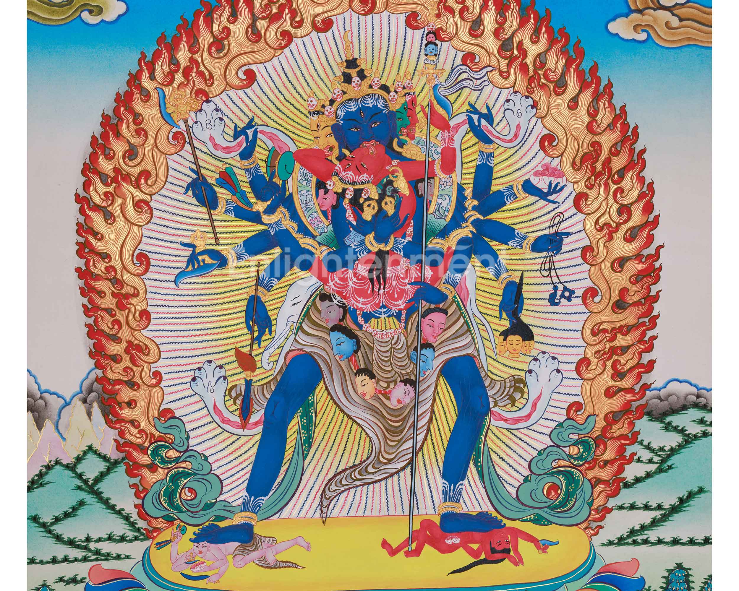 Tantric deity Chakrasamvara Thangka | Spiritual Empowerment