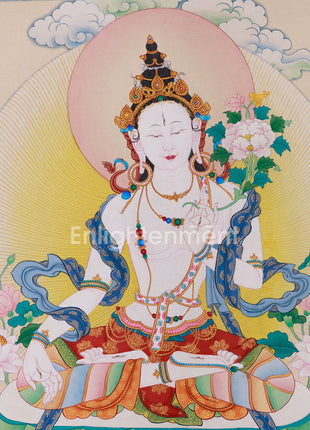 Traditional White Tara Compassion Deity: A Guardian of Well-Being and Longevity