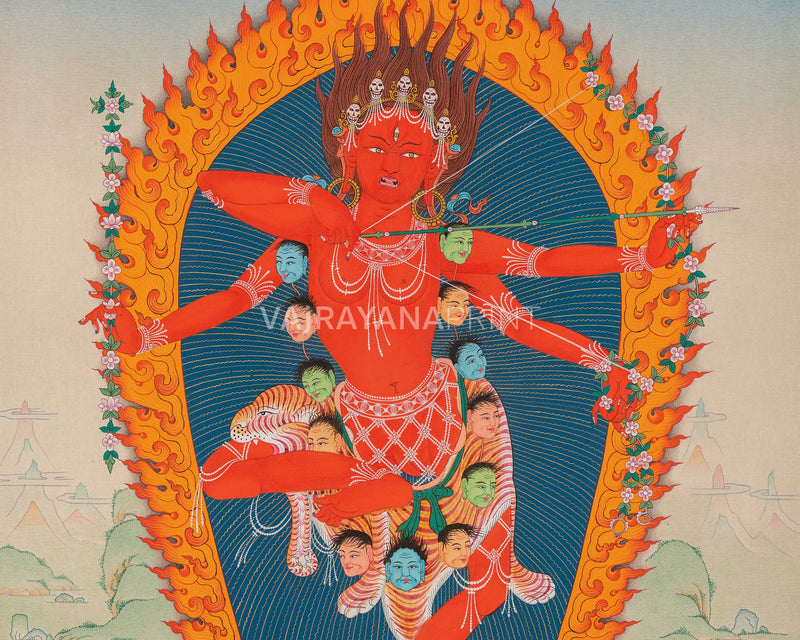 Vajrayogini-Kurukulla Set | Vajrayana Dakini Art | Thangka Prints for Meditative Practice