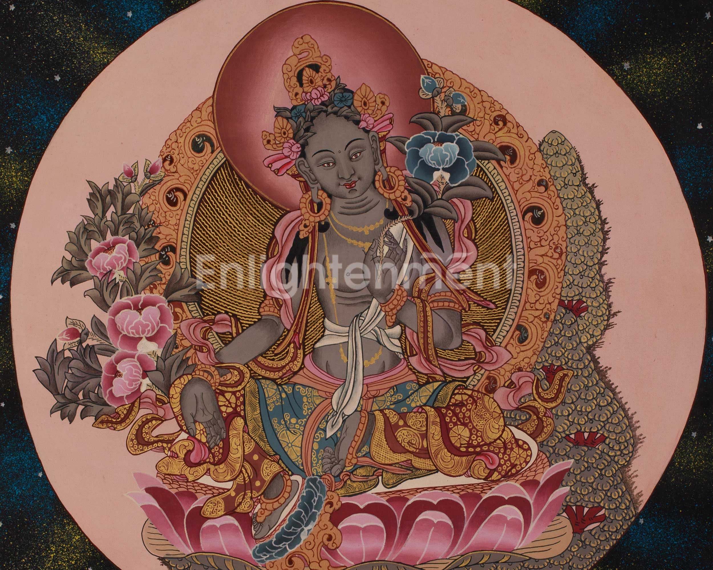 Green Tara Tibetan Art | Female Tara | Mother of All Buddhas