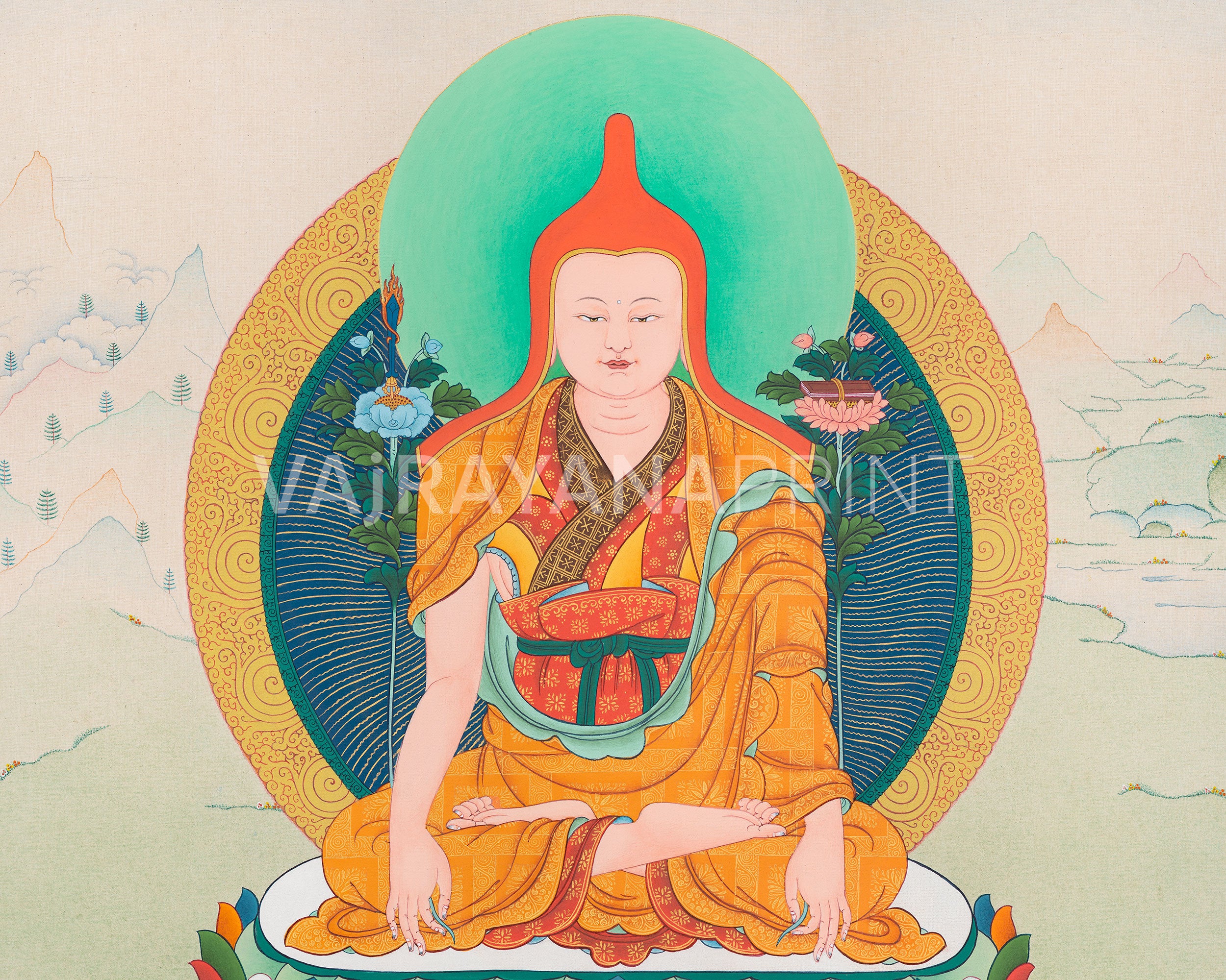 Longchenpa Canvas Print | Tibetan Buddhist Master of Dzogchen