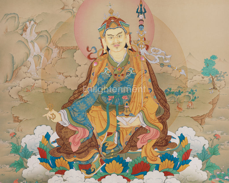 The Great Master Guru Rinpoche Thangka | Exclusive Art of Enlightenment