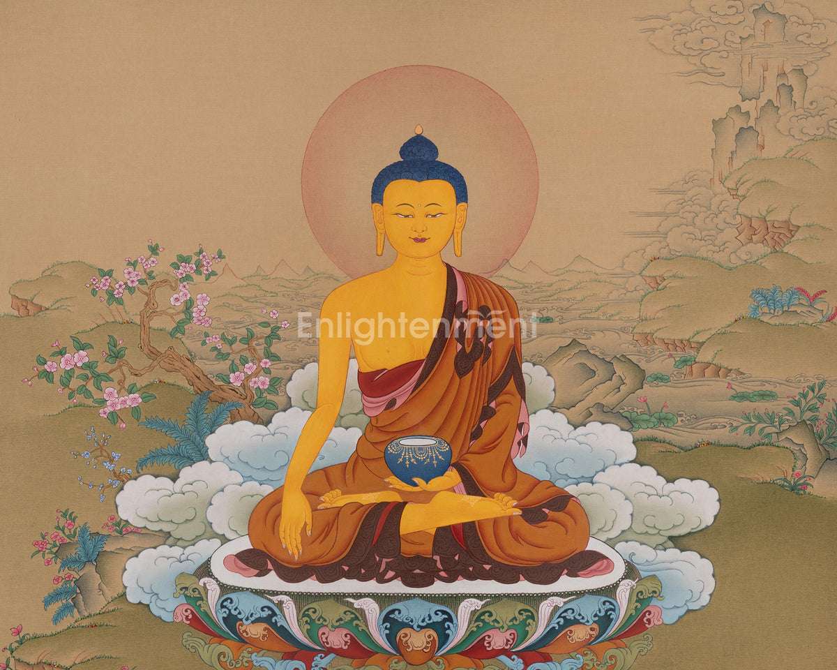 Siddhartha Gautama Thangka Art | Shakyamuni Buddha