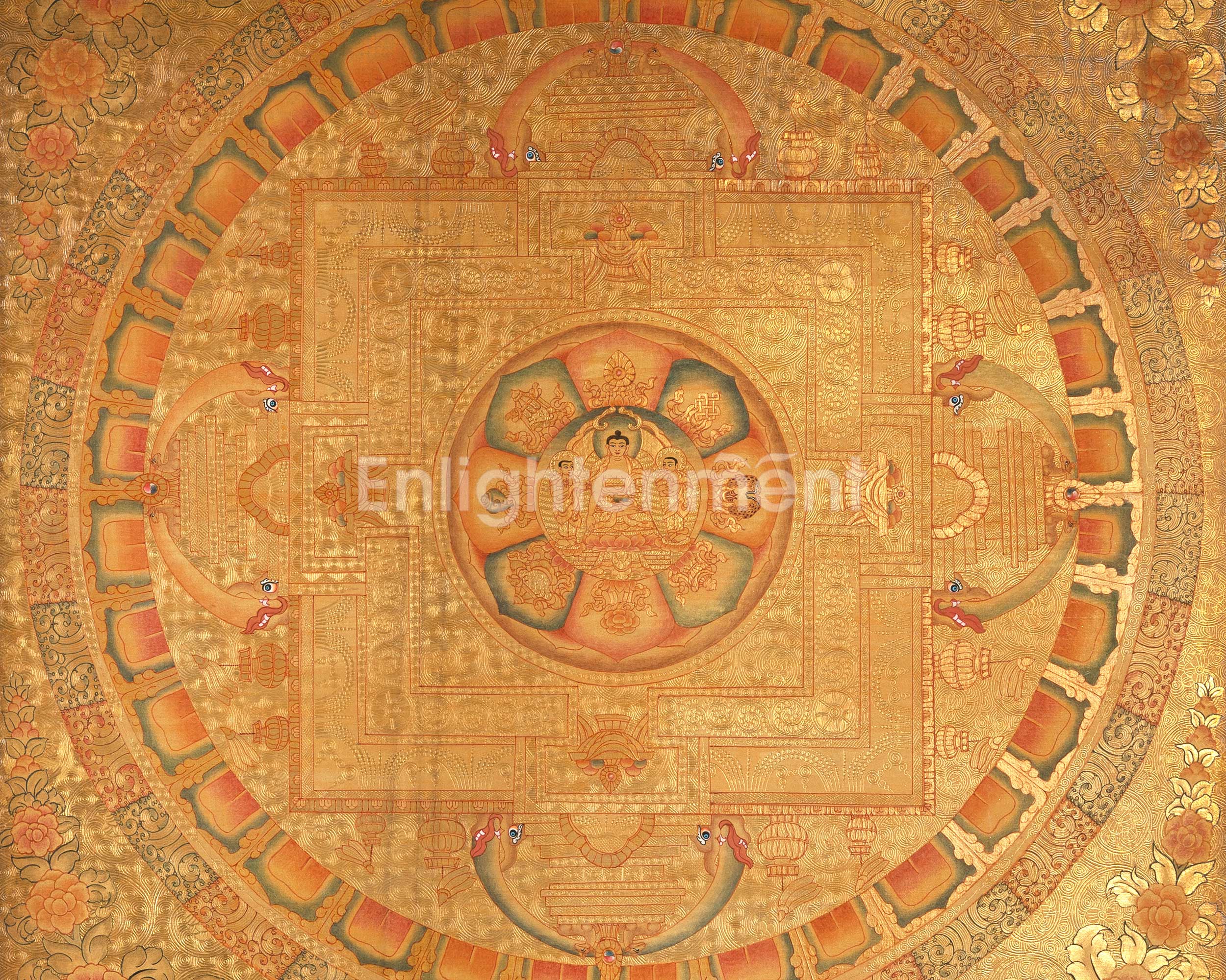 Shakyamuni Buddha Mandala | Wall Decoration Painting