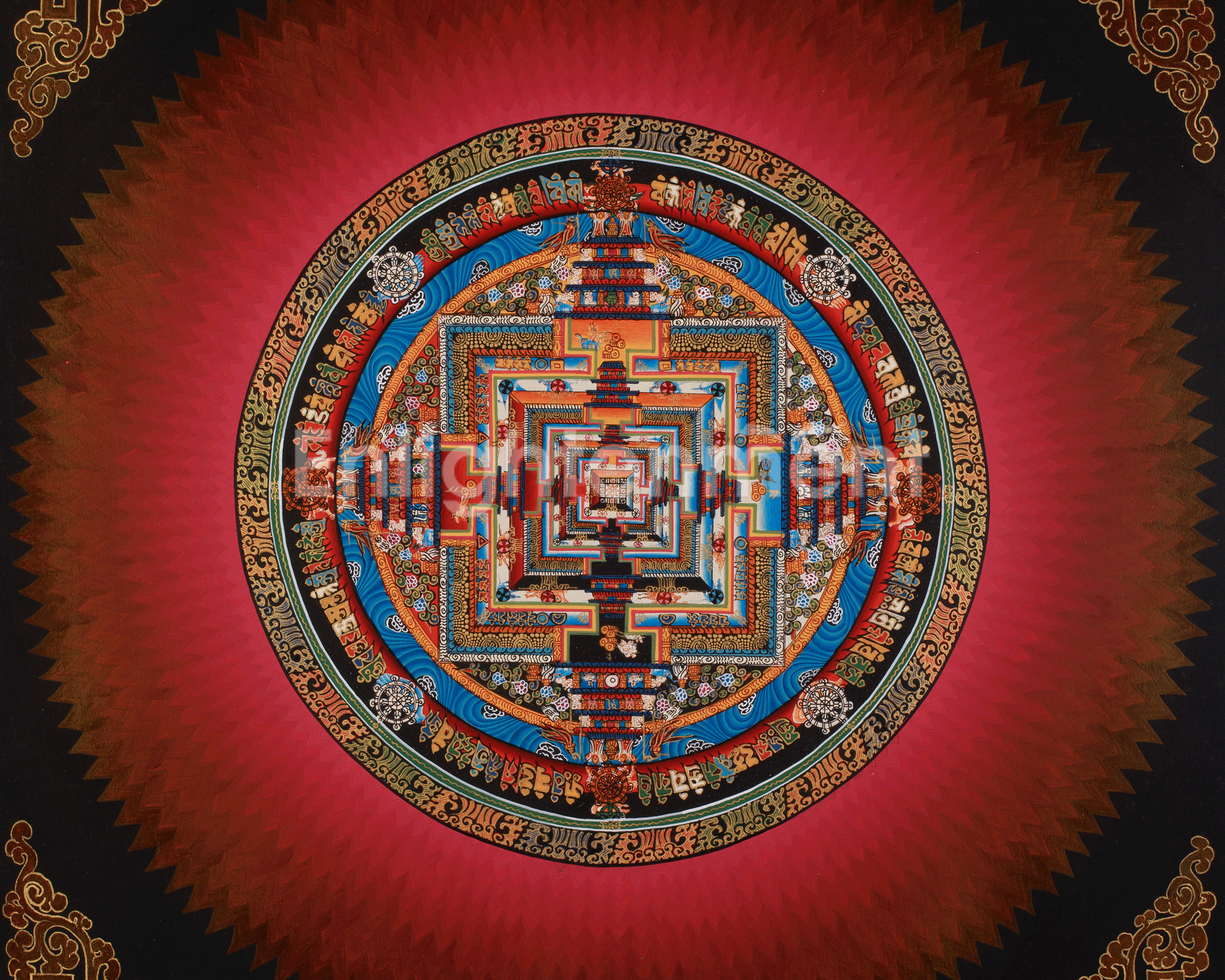 Divine Artwork of Kalachakra Mandala | Symbolizing the Wheel of Time