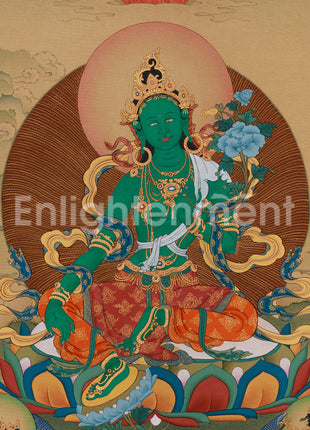 Protection of Bodhisattva Green Tara | Lhasa Stone Colors