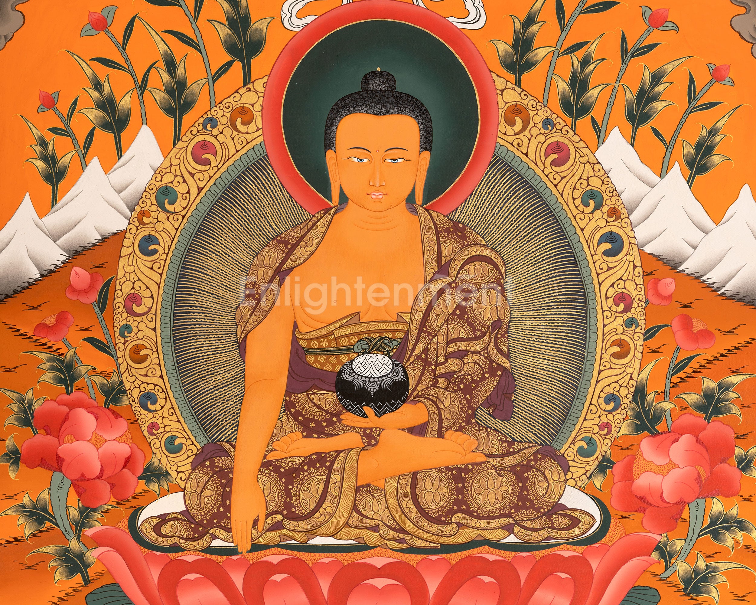 Siddhartha Gautama Artwork | Buddhist Art for Peace and Enlightenment