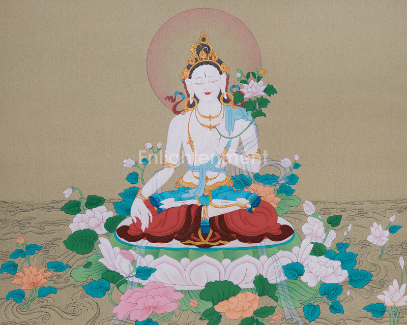 Female Buddha White Tara | Mother of Compassion | Healing & Protection Deity