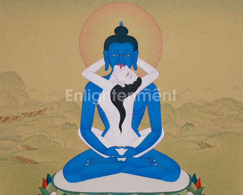 Tibetan Samantabhadra Buddha Thangka | The Supreme Buddha of the Dzogchen Tradition