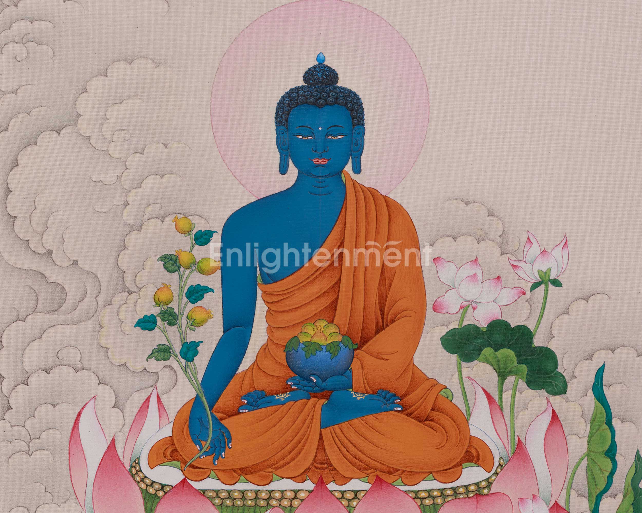 Healing Deity, Medicine Buddha Art | Baisajyaguru Thangka