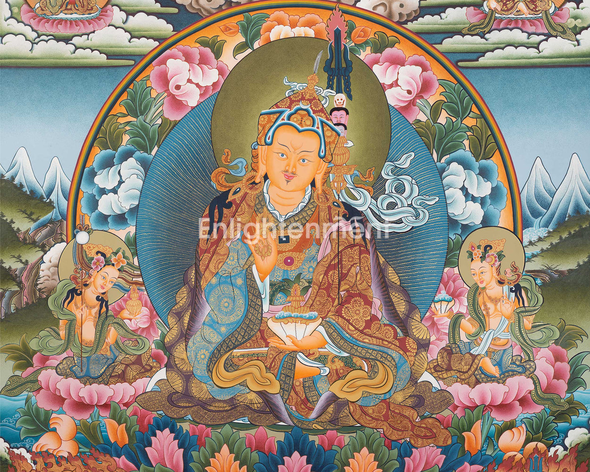 8 Guru Manifestation Thangka | Guru Rinpoche | Lotus Guru: Padmasambhava |