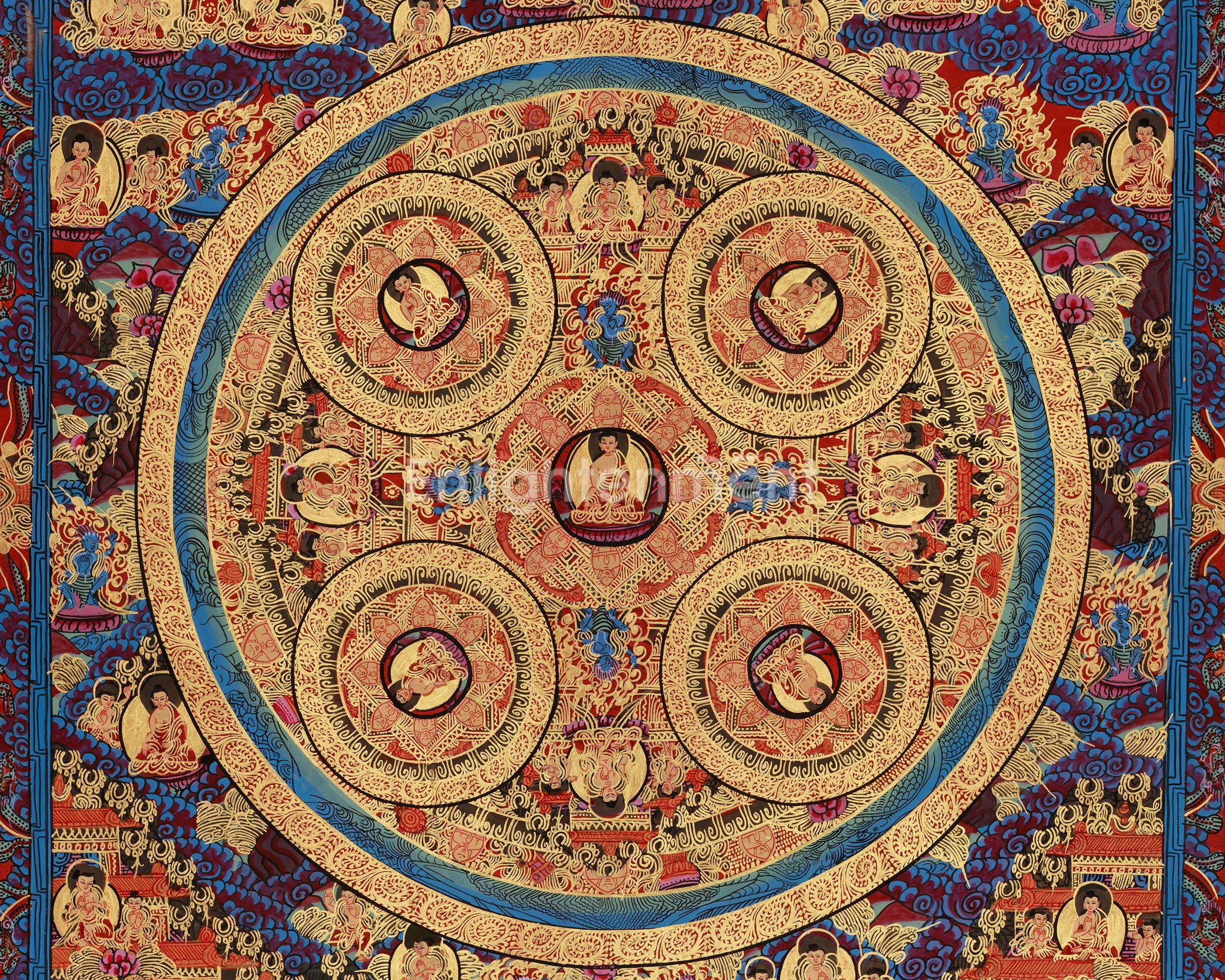 Sacred Buddha Mandala Art | A Divine Representation of Enlightened Universe