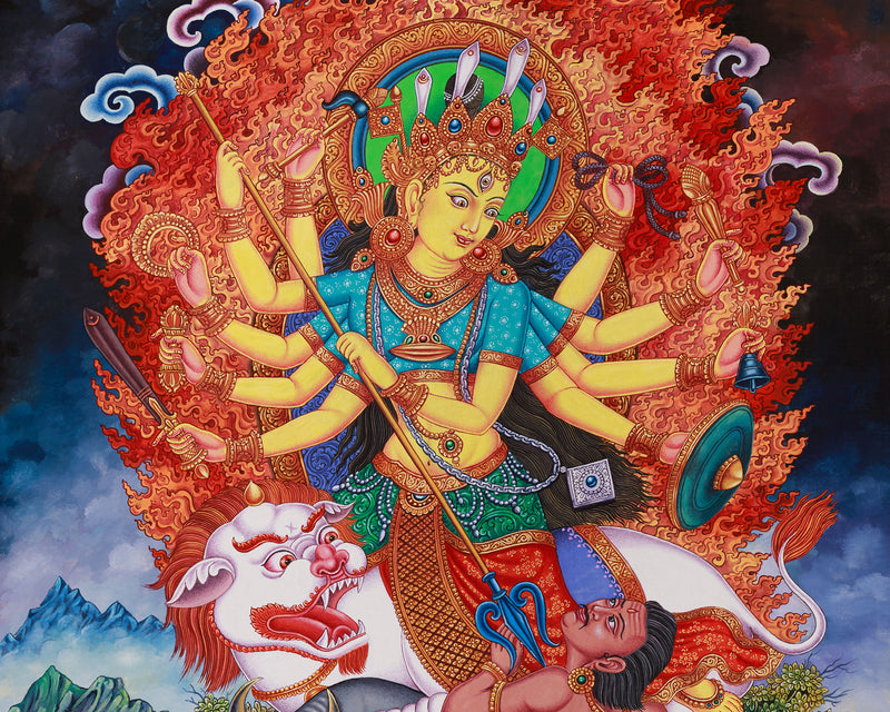 Devi Durga | Fierce Tantric Goddess Art