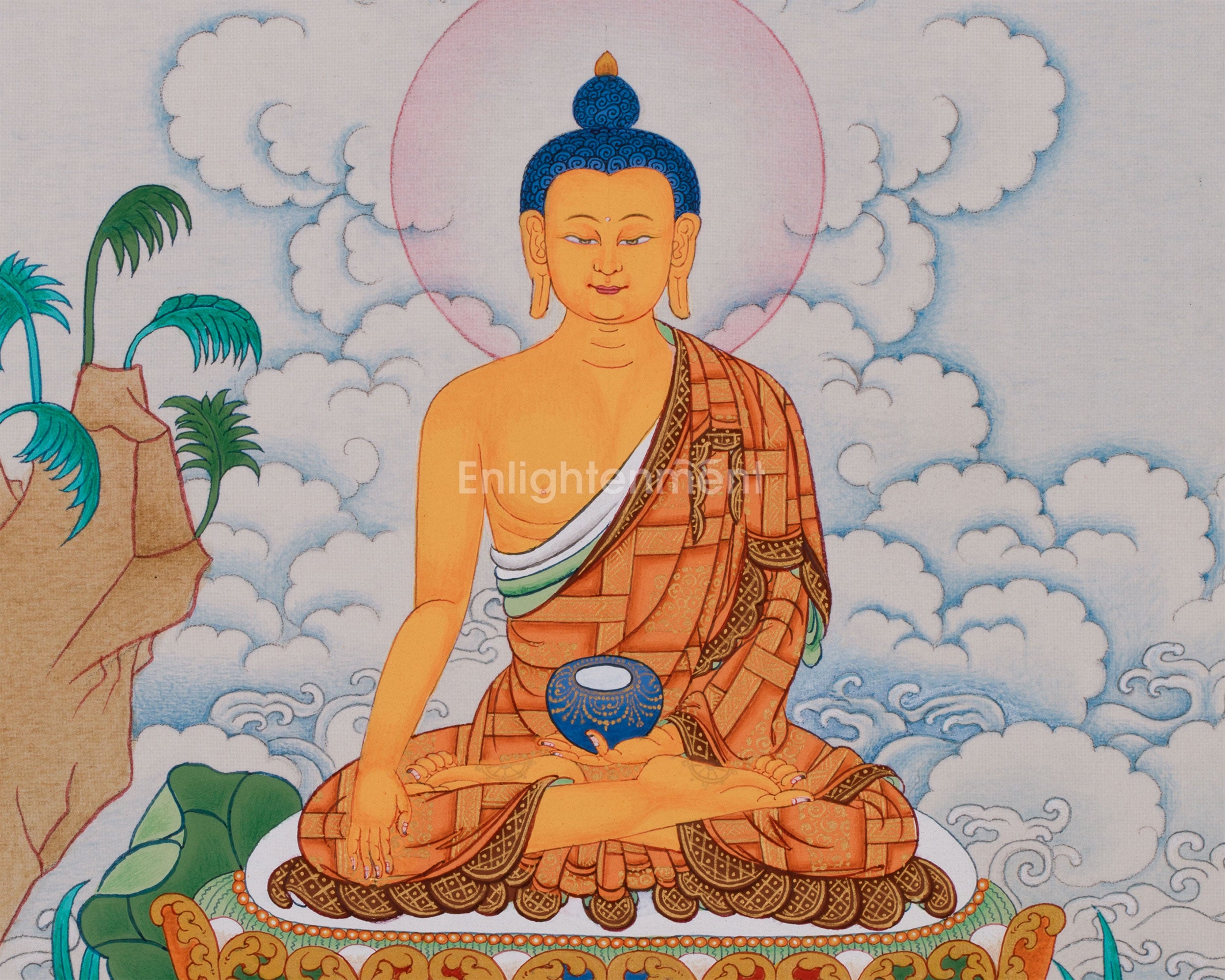 Small Shakyamuni Buddha Thangka | Zen Buddhism