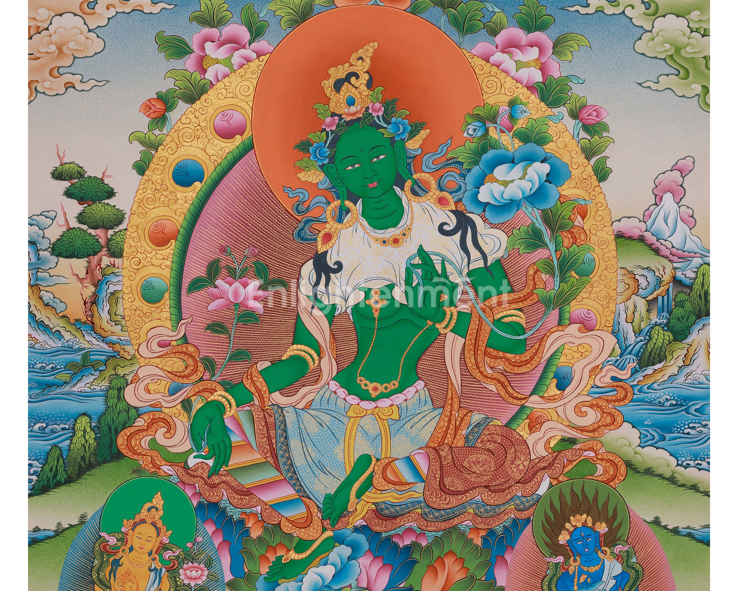 Tibetan Buddhist Green Tara Artwork | Swift Compassion