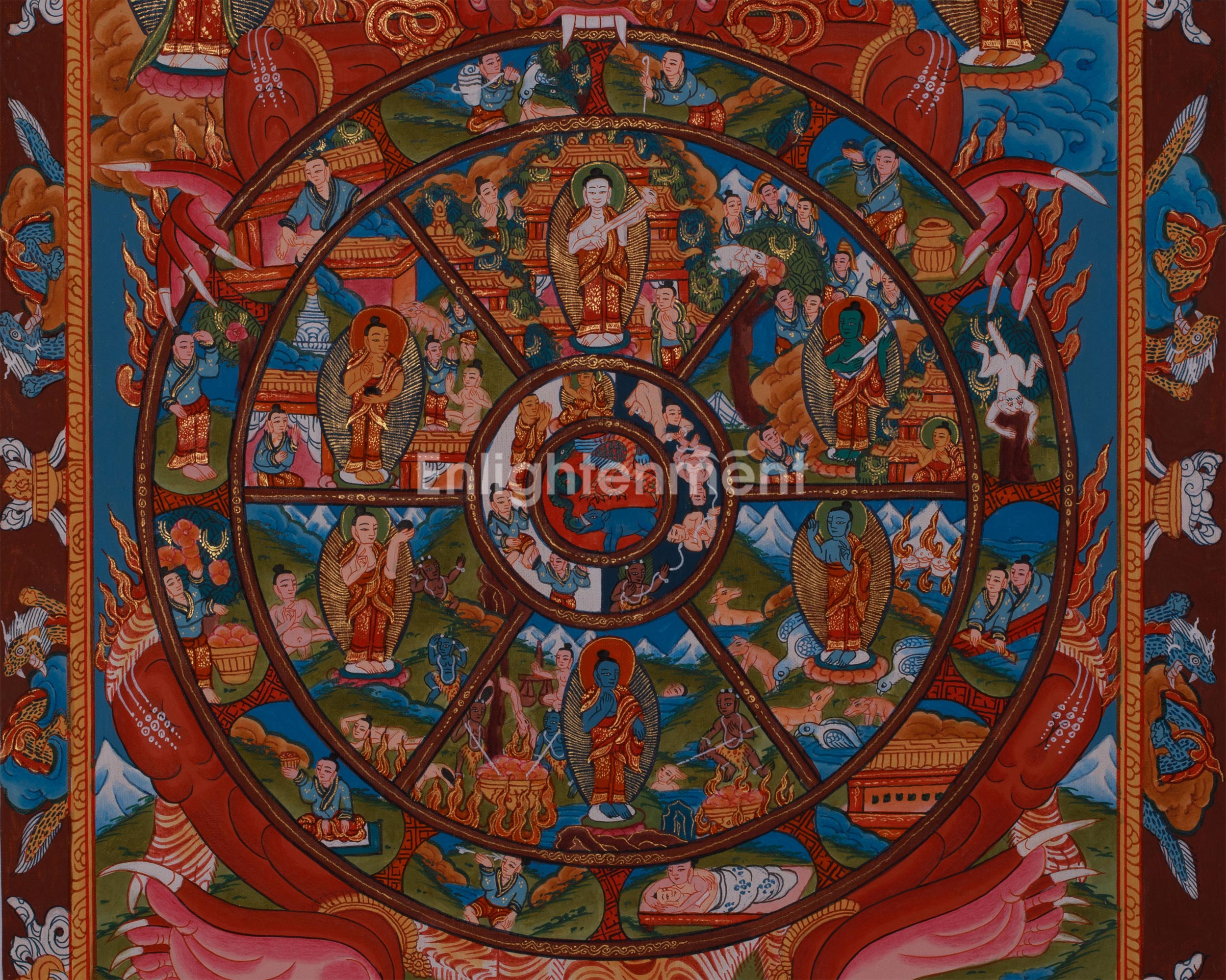 The Buddhist Wheel of Life Thangka | Guide to Samsara and Liberation