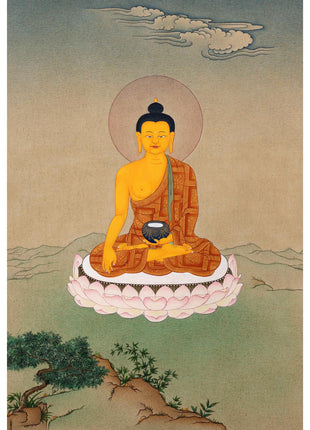 Buddha Shakyamuni Art | Karma Gadri Style Thangka