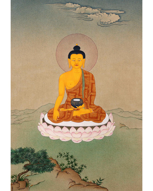 Buddha Shakyamuni Art | Karma Gadri Style Thangka