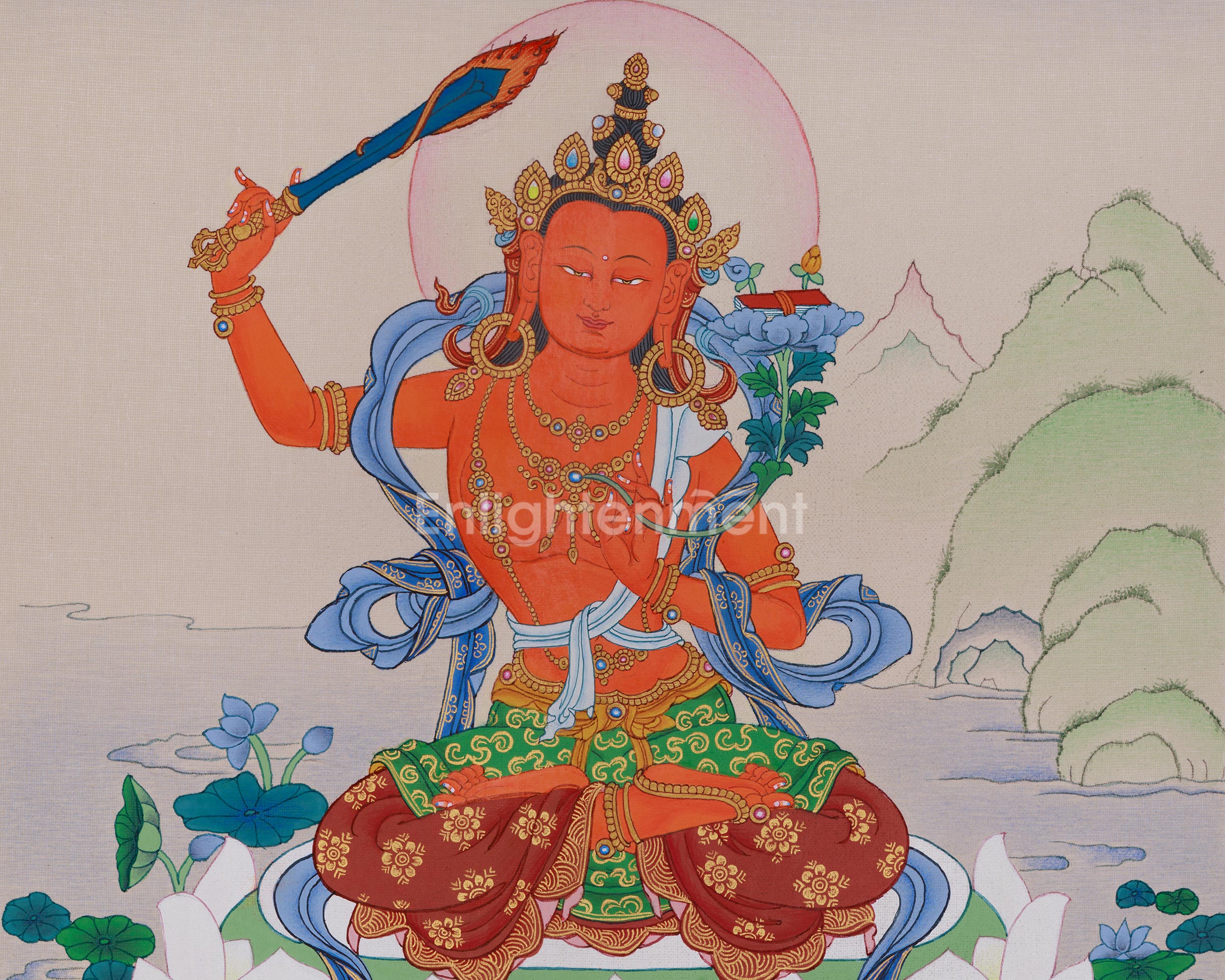 Sacred Art of Manjushri | Embodiment of Enlightened Wisdom