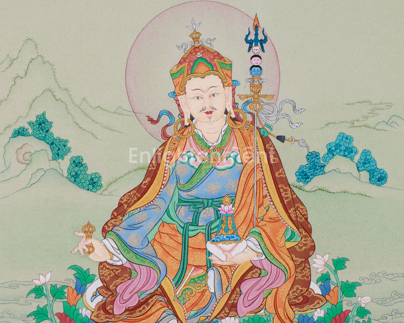 Om Ah Hum Vajra, Guru Padmasambhava Thangka