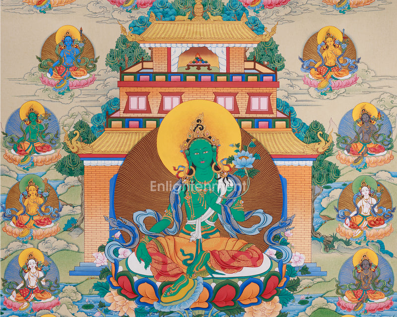 21 Taras Figurine Painting | Taras of Orgyen Chokgyur Lingpa Tradition