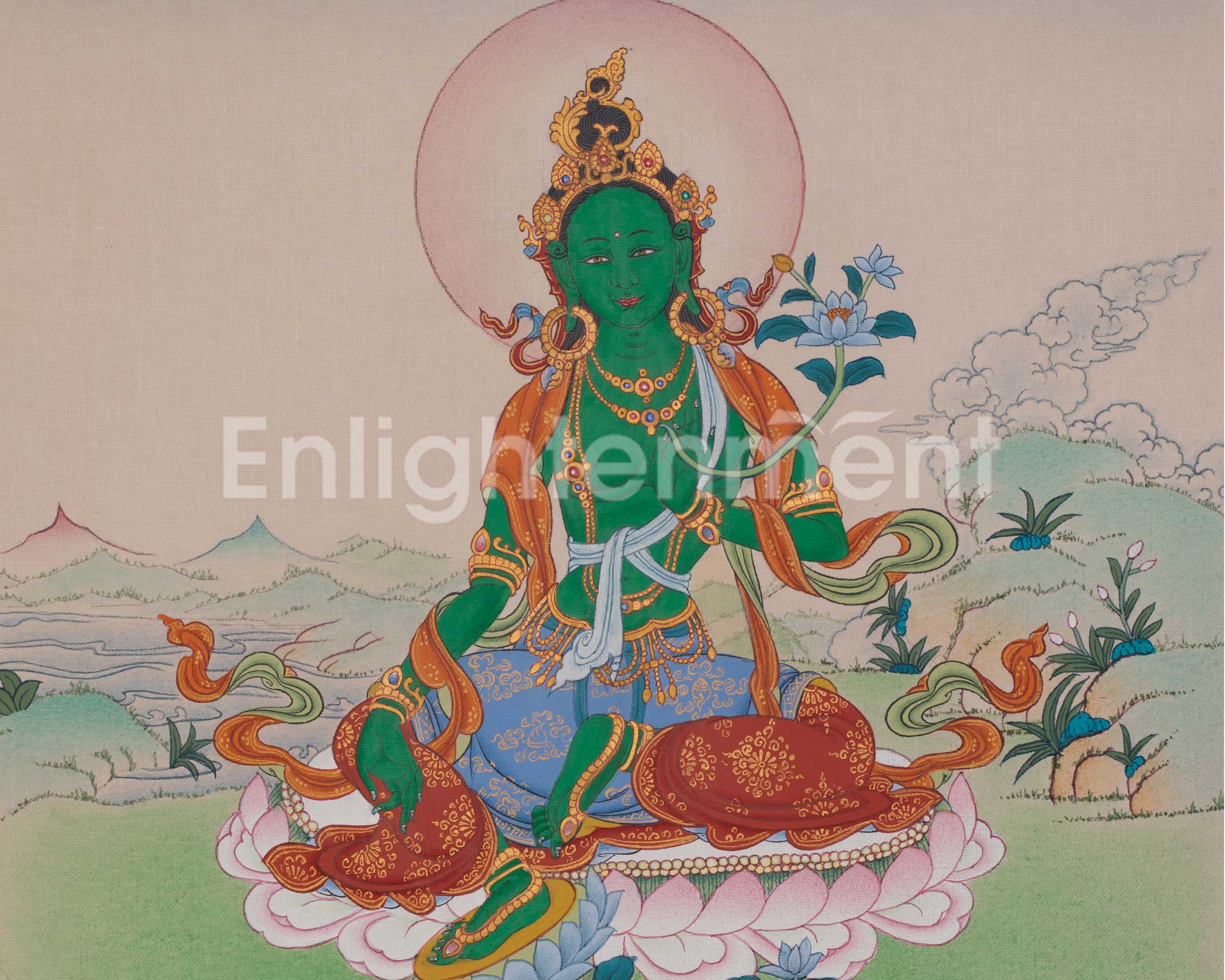 Green Tara Himalayan Art | Swift Protection, and The Removal of Fear | Shyama Tara