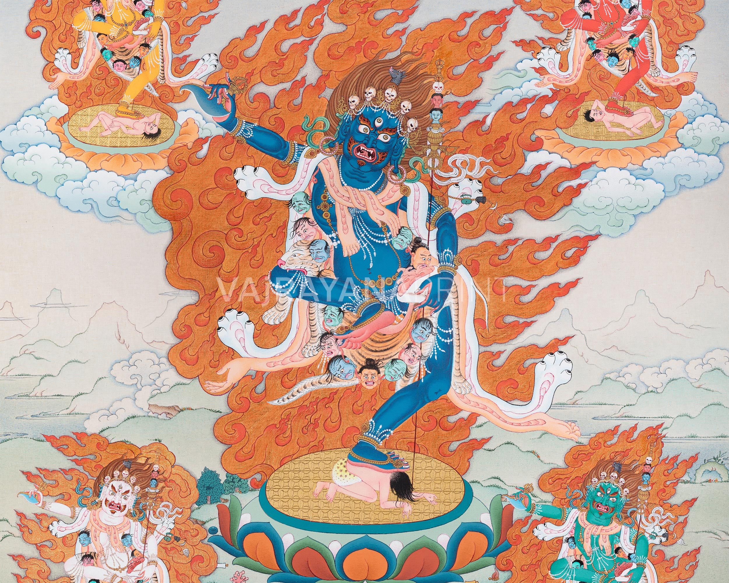 Troma Nagmo Thangka Print | Wrathful Dakini of Ultimate Transformation