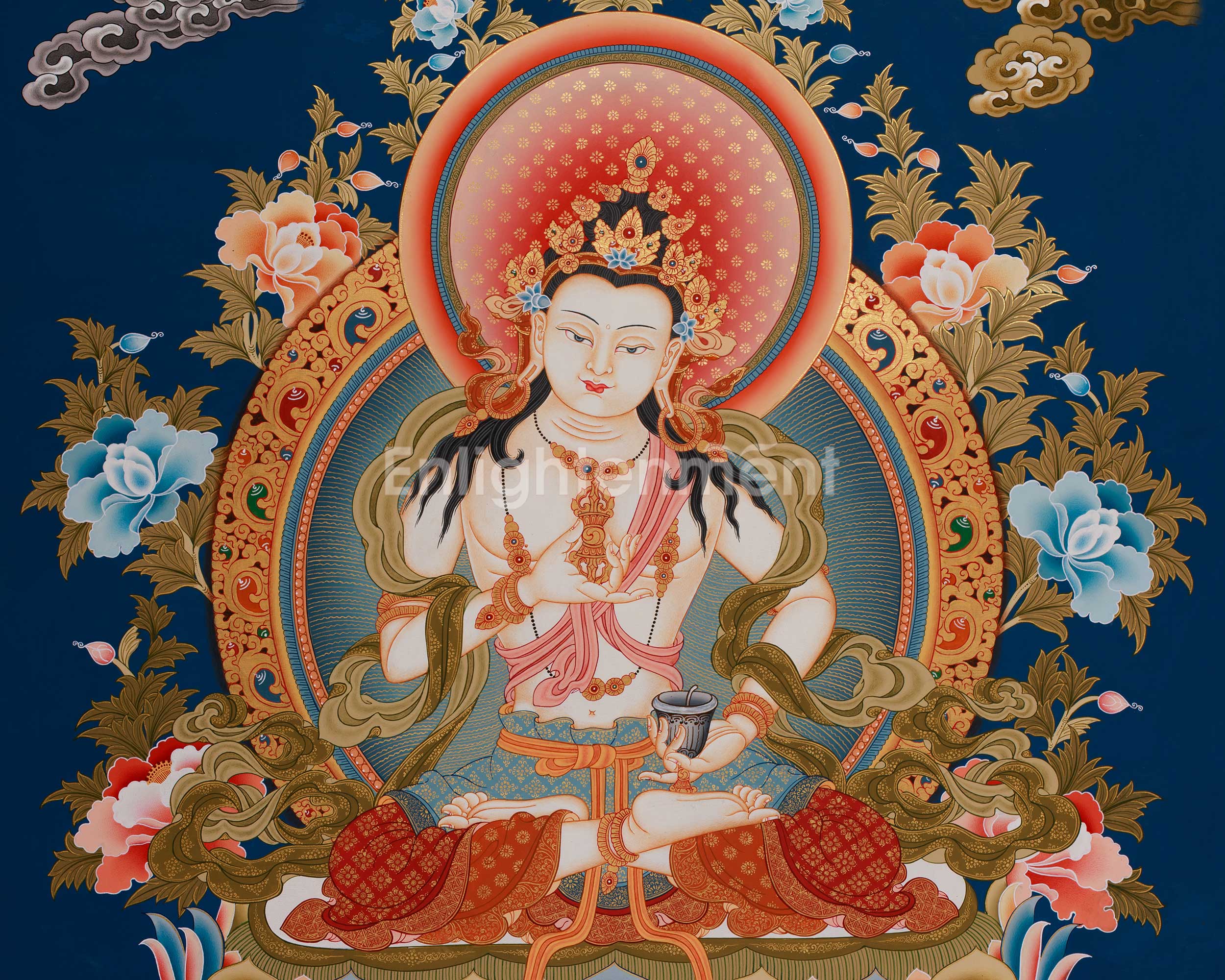Vajrasattva Buddha, The Vajra Holder | The Supreme Deity of Purification in Tibetan Art