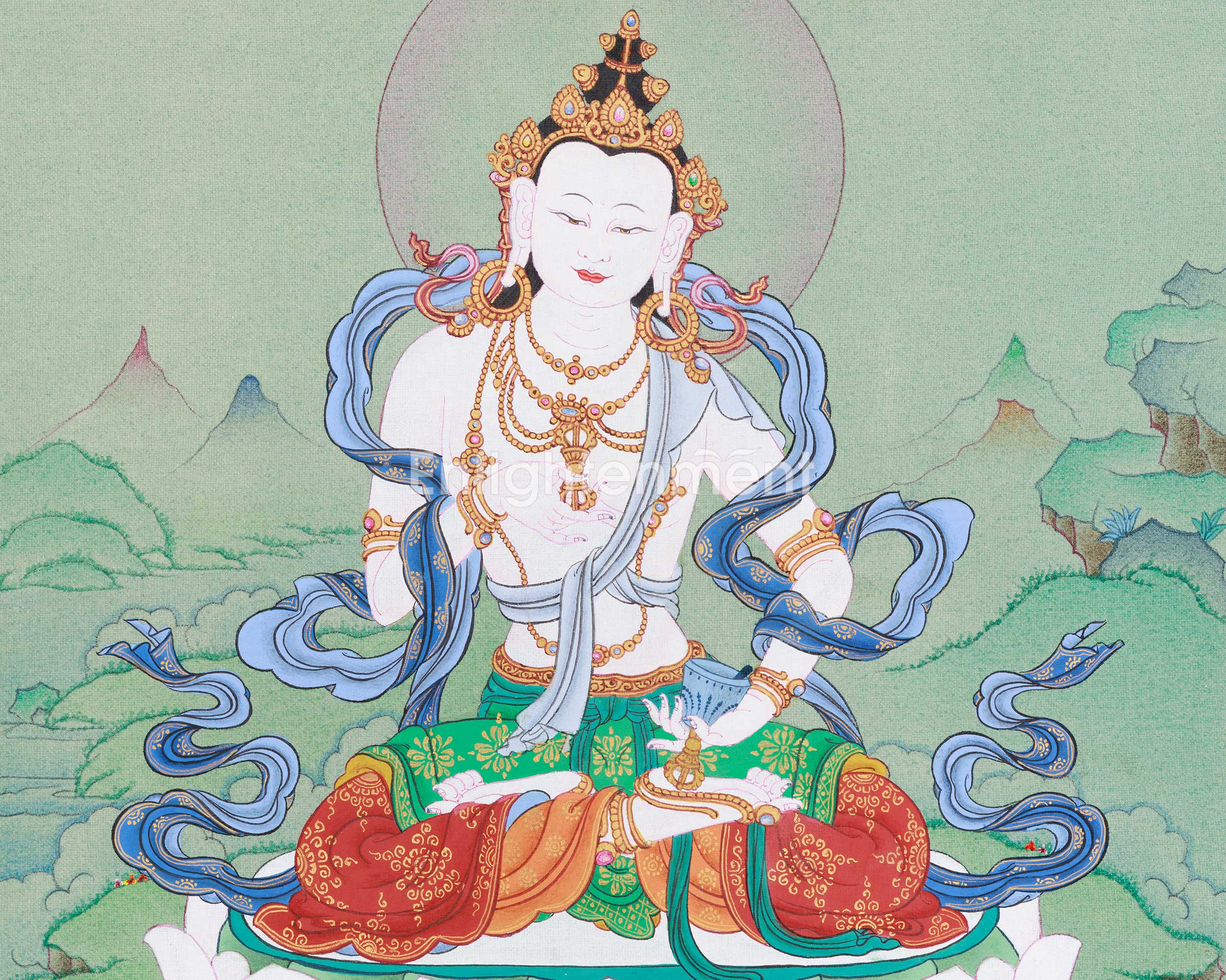 Dorje Sempa, Vajrasattva Thangka | Symbols of Transformation and Spiritual Cleansing