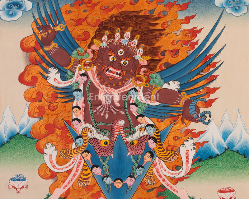 Vajrakilaya, Wrathful Yidam Thangka | Power and Transformation