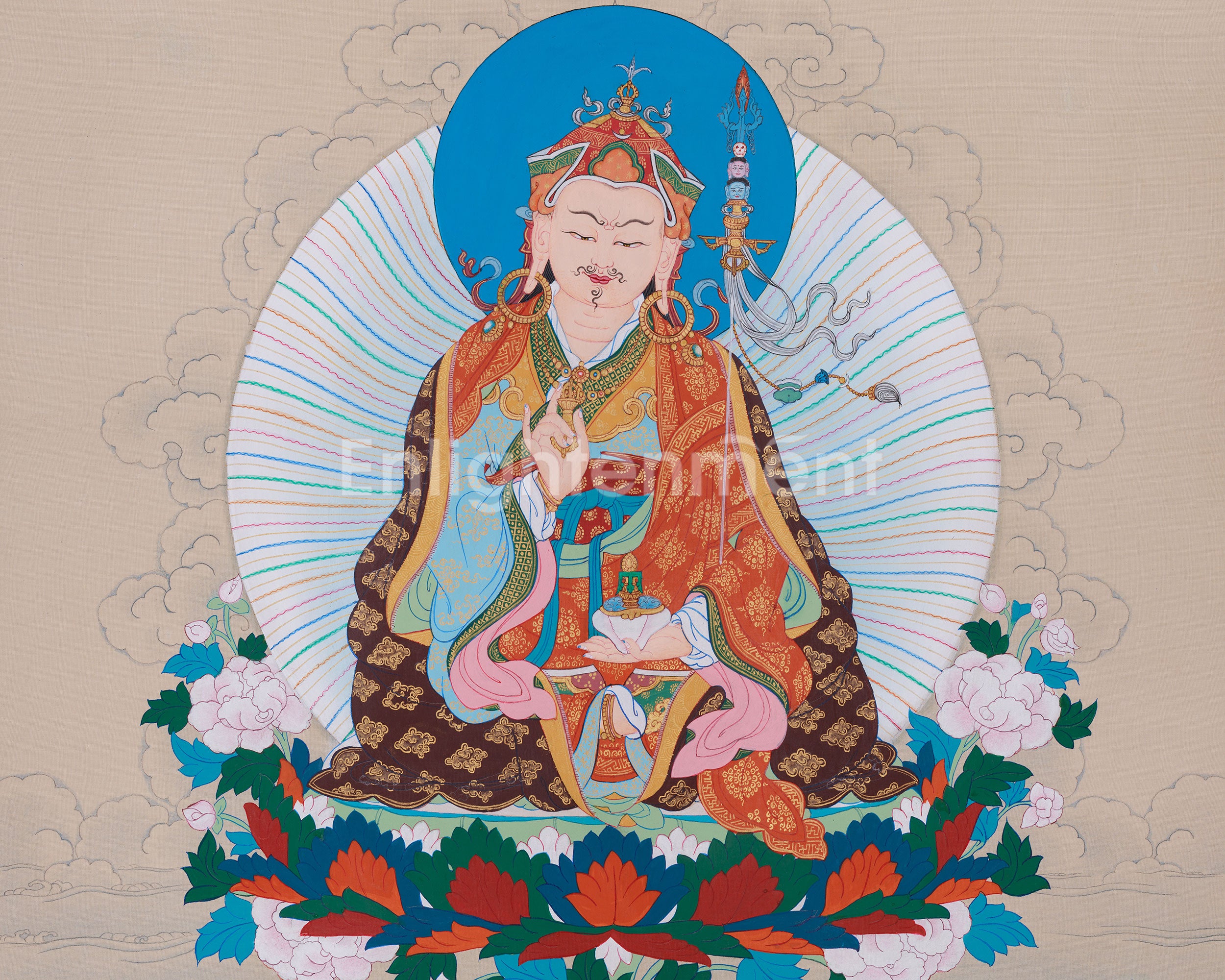 Second Buddha Rinpoche Thangka | Guru Padmasambhava Artwork