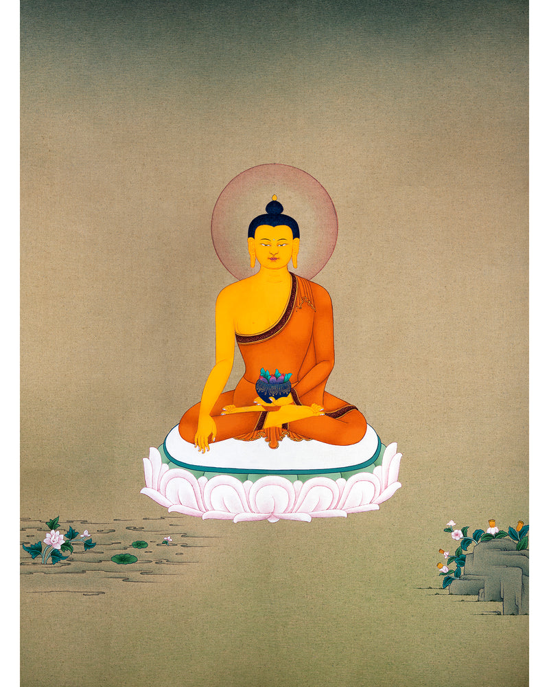 Gautam Buddha Thangka | Buddha Shakyamuni Painting| Tibetan Art