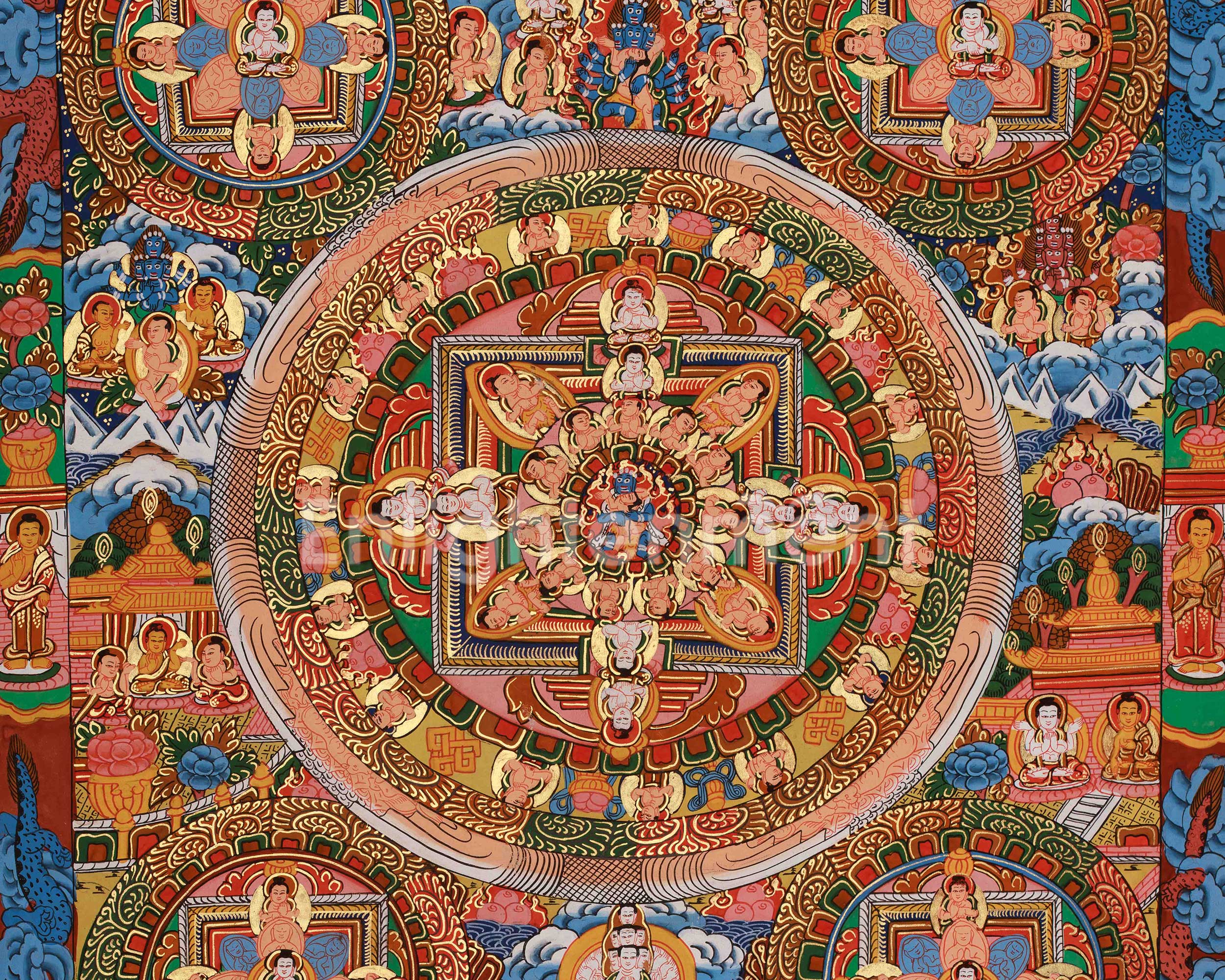 Traditional Five Mandala Art | Inner Transformation and Awakening